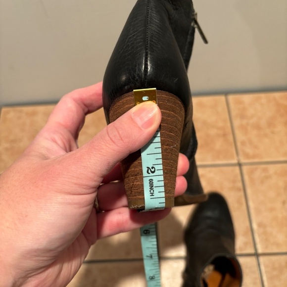 Madewell The Billie Leather Ankle Boot in Black Size 7 - Picture 11 of 11